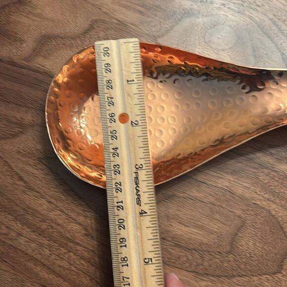Stamped Copper Spoon Rest - Picture 4 of 4